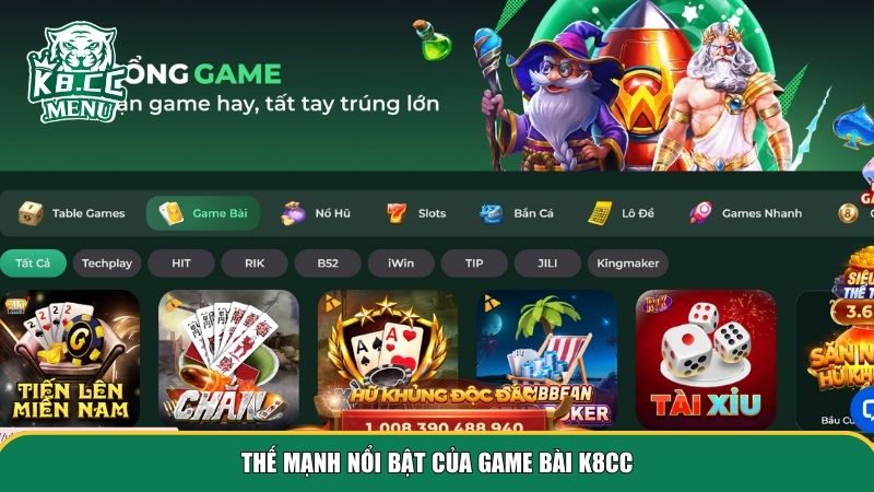 game bai k8cc 1 Những thế mạnh giúp game bài K8CC trở thành điểm nhấn trong làng cá cược