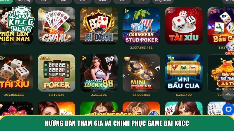 game bai k8cc 2 Hướng dẫn tham gia và chinh phục game bài K8CC