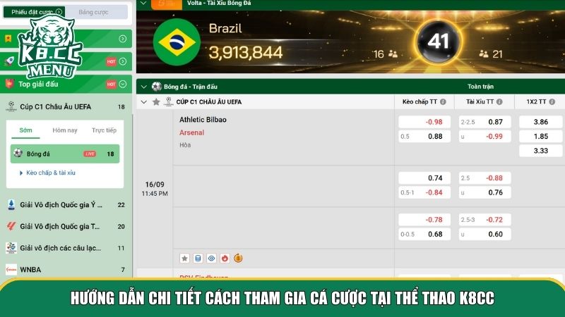 the thao k8cc 2 Thể thao K8cc đã tối ưu quy trình để bất kỳ ai cũng có thể bắt đầu